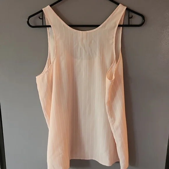 Frenchi Scoop Neck Pin Strip Tank Top - Picture 5 of 5
